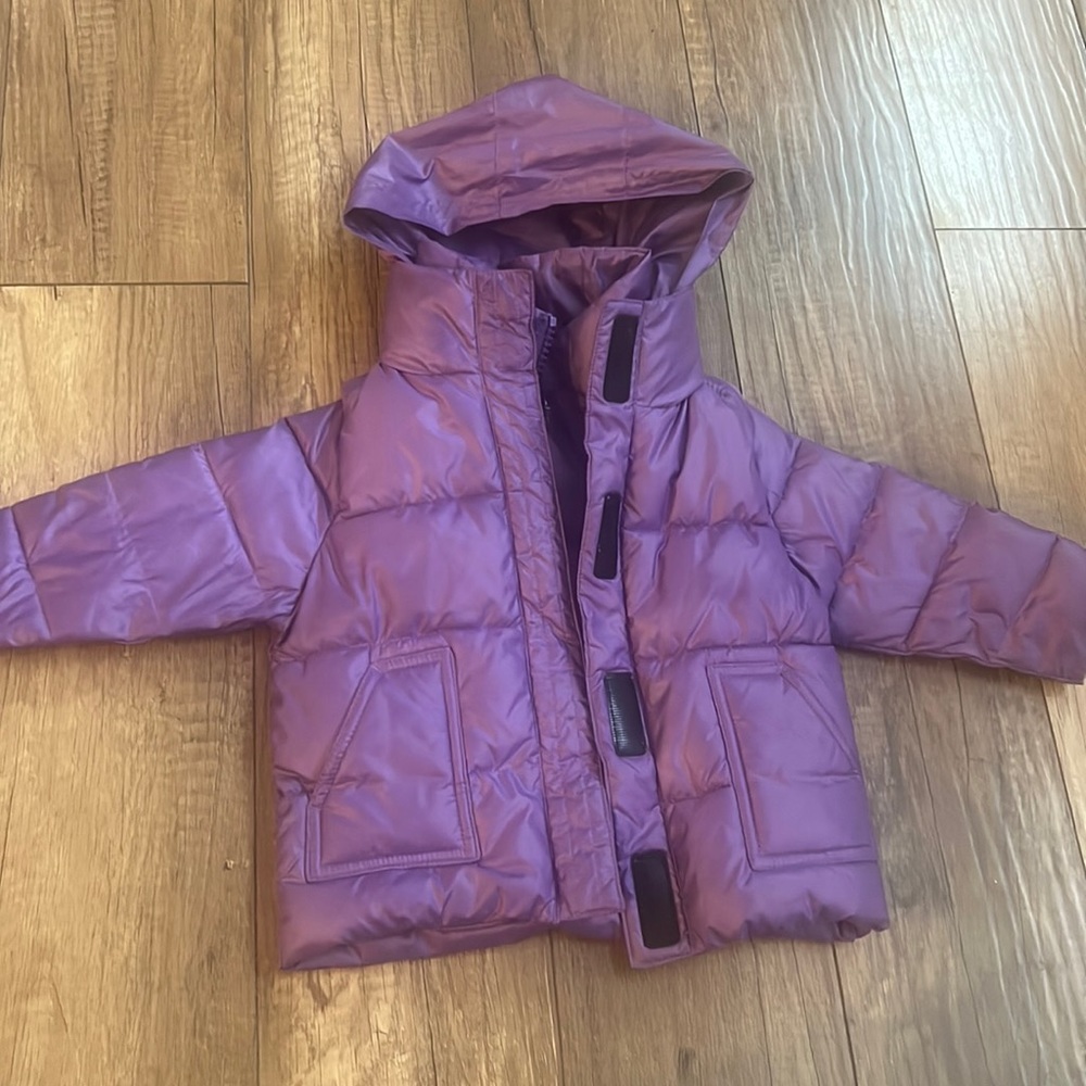 One Kid Road coat. 18 months purple